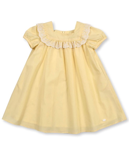 セール】TartineetChocolat/フリル刺繍切り替えワンピース(90~130cm