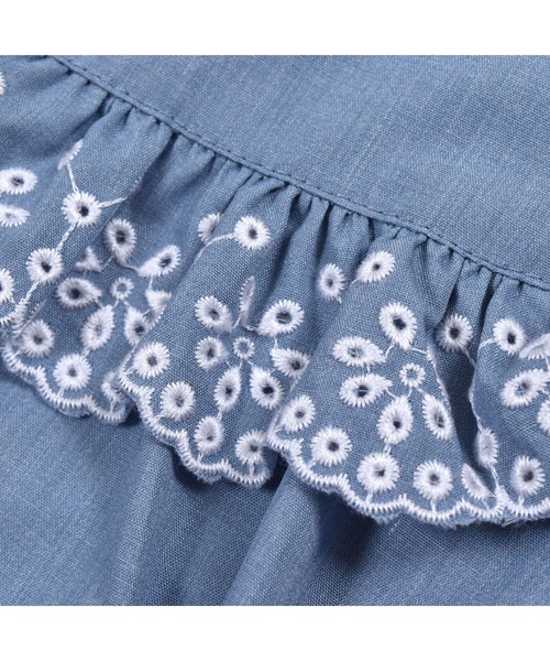 セール】TartineetChocolat/フリル刺繍切り替えワンピース(90~130cm