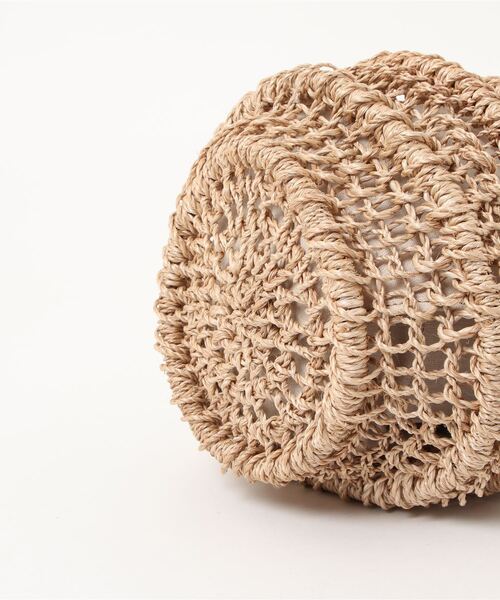 The Bagmati（ザバグマティ）の「【The Bagmati（バグマティ）】レザーハンドルバスケットＳ（かごバッグ・レディース・ベージュ・FREE）」の3枚目の写真