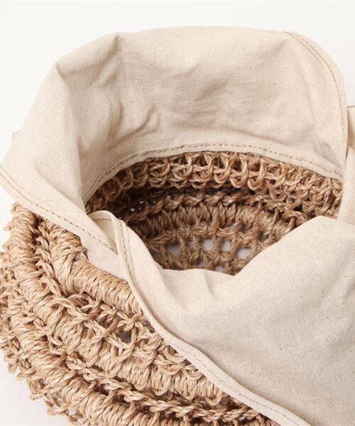 The Bagmati（ザバグマティ）の「【The Bagmati（バグマティ）】レザーハンドルバスケットＳ（かごバッグ・レディース・ベージュ・FREE）」の4枚目の写真