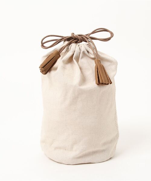 The Bagmati（ザバグマティ）の「【The Bagmati（バグマティ）】レザーハンドルバスケットＳ（かごバッグ・レディース・ベージュ・FREE）」の5枚目の写真