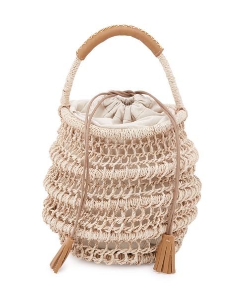 The Bagmati（ザバグマティ）の「【The Bagmati（バグマティ）】レザーハンドルバスケットＳ（かごバッグ・レディース・ベージュ・FREE）」の11枚目の写真