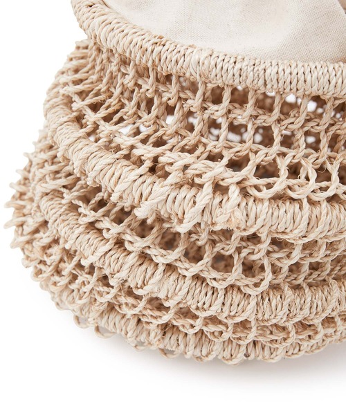 The Bagmati（ザバグマティ）の「【The Bagmati（バグマティ）】レザーハンドルバスケットＳ（かごバッグ・レディース・ベージュ・FREE）」の15枚目の写真