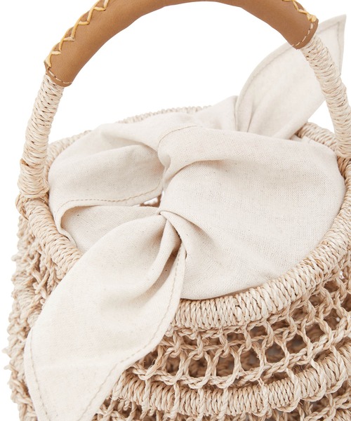 The Bagmati（ザバグマティ）の「【The Bagmati（バグマティ）】レザーハンドルバスケットＳ（かごバッグ・レディース・ベージュ・FREE）」の17枚目の写真