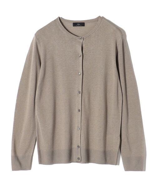 SHIPS(シップス)の「Primary NavyLabel:〈手洗い可能〉シルクリネンカーディガン 22SS(カーディガン/ボレロ・レディース・ベージュ/オリーブ/ブラック/オフホワイト・36/38)」の3枚目の写真