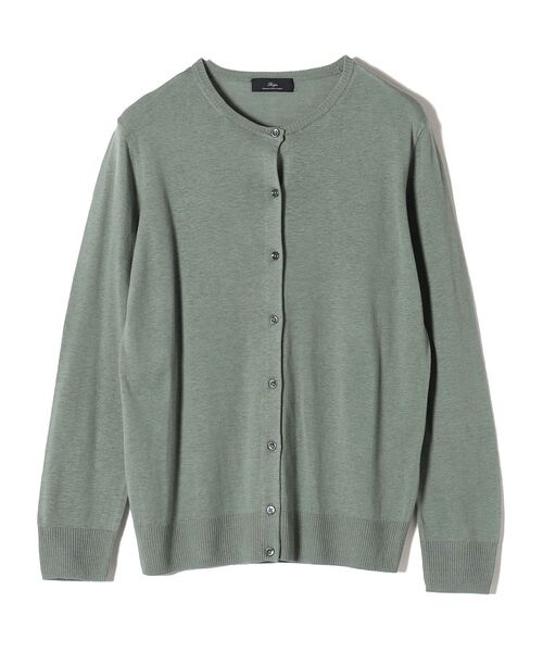 SHIPS(シップス)の「Primary NavyLabel:〈手洗い可能〉シルクリネンカーディガン 22SS(カーディガン/ボレロ・レディース・ベージュ/オリーブ/ブラック/オフホワイト・36/38)」の4枚目の写真