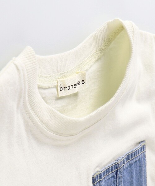 BRANSHES(ブランシェス)の「【デニムポケット】袖ロゴ入り半袖Tシャツ(Tシャツ/カットソー・キッズ・ベージュ/アイボリー/ブラック/ブラウン/グリーン/ネイビー・130/140/90/100/110/120/150)」の19枚目の写真