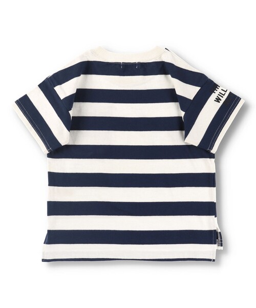 BRANSHES(ブランシェス)の「【デニムポケット】袖ロゴ入り半袖Tシャツ(Tシャツ/カットソー・キッズ・ベージュ/アイボリー/ブラック/ブラウン/グリーン/ネイビー・130/140/90/100/110/120/150)」の14枚目の写真