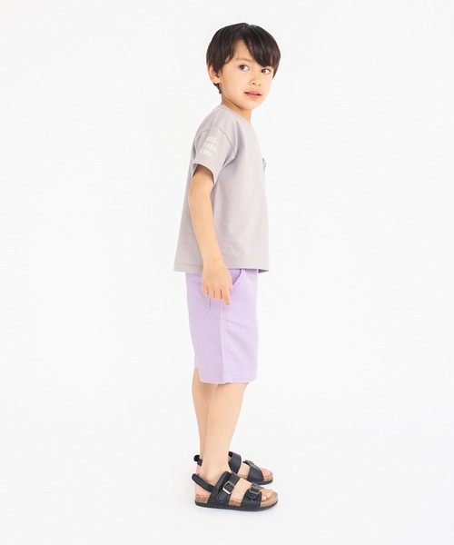 BRANSHES(ブランシェス)の「【デニムポケット】袖ロゴ入り半袖Tシャツ(Tシャツ/カットソー・キッズ・ベージュ/アイボリー/ブラック/ブラウン/グリーン/ネイビー・130/140/90/100/110/120/150)」の9枚目の写真
