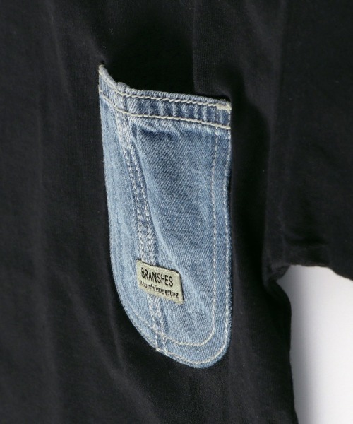 BRANSHES(ブランシェス)の「【デニムポケット】袖ロゴ入り半袖Tシャツ(Tシャツ/カットソー・キッズ・ベージュ/アイボリー/ブラック/ブラウン/グリーン/ネイビー・130/140/90/100/110/120/150)」の20枚目の写真