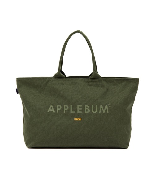 APPLEBUM（アップルバム）の「Logo Canvas Zip Totebag（トートバッグ・メンズ・オリーブ・FREE）」の5枚目の写真