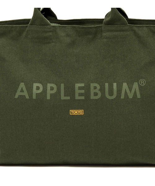 APPLEBUM（アップルバム）の「Logo Canvas Zip Totebag（トートバッグ・メンズ・オリーブ・FREE）」の9枚目の写真