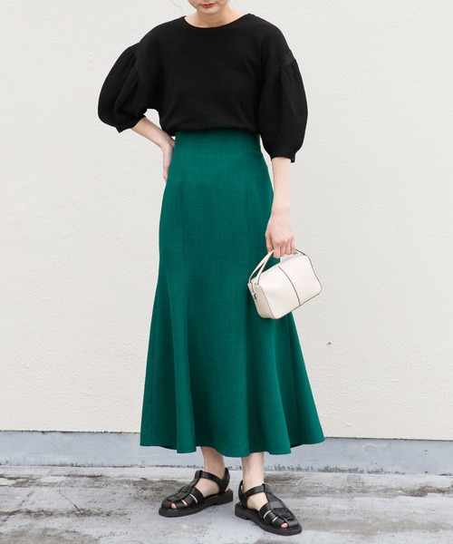 セール】リネンライクマーメイドスカート（スカート）｜SENSE OF PLACE
