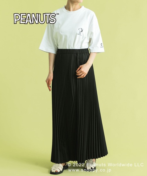 Uiscel（ユイセル）の「『PEANUTS(ピーナッツ)』オリジナルプリント USAコットンTシャツ B（Tシャツ/カットソー・メンズ・ホワイト/ブラック・MEDIUM/LARGE）」の14枚目の写真