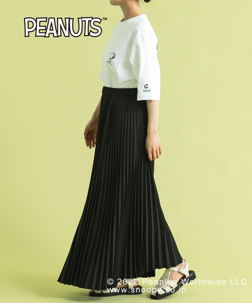 Uiscel（ユイセル）の「『PEANUTS(ピーナッツ)』オリジナルプリント USAコットンTシャツ B（Tシャツ/カットソー・メンズ・ホワイト/ブラック・MEDIUM/LARGE）」の20枚目の写真