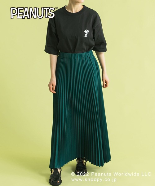 Uiscel（ユイセル）の「『PEANUTS(ピーナッツ)』オリジナルプリント USAコットンTシャツ B（Tシャツ/カットソー・メンズ・ホワイト/ブラック・MEDIUM/LARGE）」の10枚目の写真