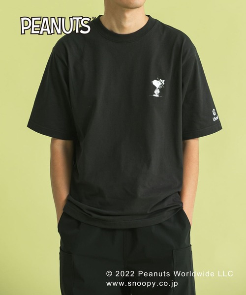 Uiscel（ユイセル）の「『PEANUTS(ピーナッツ)』オリジナルプリント USAコットンTシャツ B（Tシャツ/カットソー・メンズ・ホワイト/ブラック・MEDIUM/LARGE）」の15枚目の写真