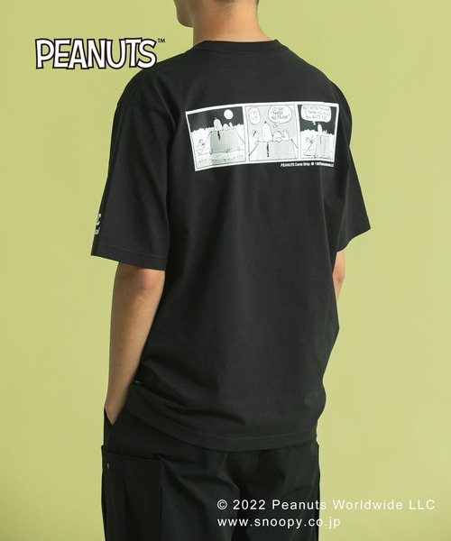Uiscel（ユイセル）の「『PEANUTS(ピーナッツ)』オリジナルプリント USAコットンTシャツ B（Tシャツ/カットソー・メンズ・ホワイト/ブラック・MEDIUM/LARGE）」の21枚目の写真