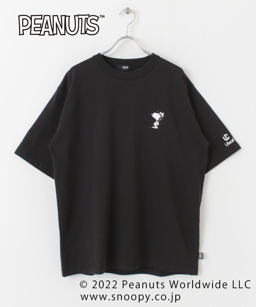 Uiscel（ユイセル）の「『PEANUTS(ピーナッツ)』オリジナルプリント USAコットンTシャツ B（Tシャツ/カットソー・メンズ・ホワイト/ブラック・MEDIUM/LARGE）」の12枚目の写真