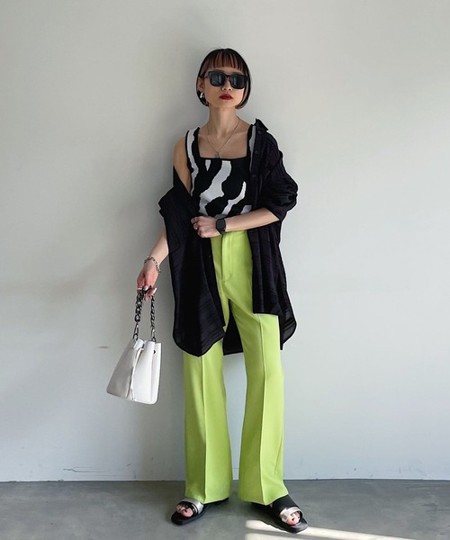 PAGEBOY（ページボーイ）の「クラシックスラックス（スラックス・レディース・ブラック/グレイッシュベージュ/ライム/ピンク系その他・LARGE/MEDIUM/SMALL）」の21枚目の写真