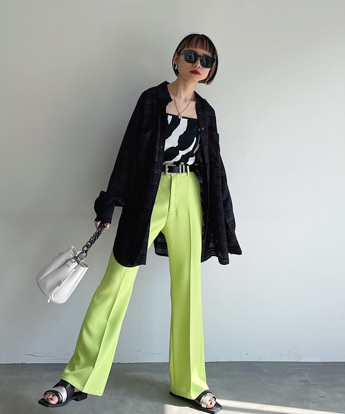 PAGEBOY（ページボーイ）の「クラシックスラックス（スラックス・レディース・ブラック/グレイッシュベージュ/ライム/ピンク系その他・LARGE/MEDIUM/SMALL）」の22枚目の写真