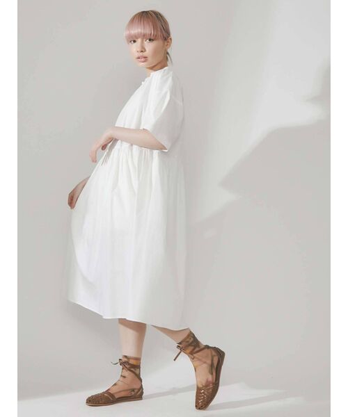 merry jenny(メリージェニー)の「【WEB限定】チャイナミモレワンピース(ワンピース・レディース・オフホワイト/ブラック/グリーン・FREE)」の8枚目の写真