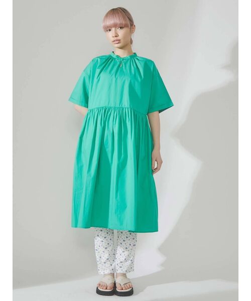 merry jenny(メリージェニー)の「【WEB限定】チャイナミモレワンピース(ワンピース・レディース・オフホワイト/ブラック/グリーン・FREE)」の22枚目の写真