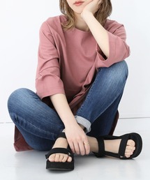 n'OrLABEL | 『汗ジミ防止ゆるっとUネックTシャツ』(Tシャツ/カットソー)