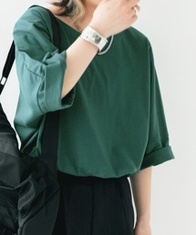 【汗じみ防止】ゆるっとUネックTシャツ