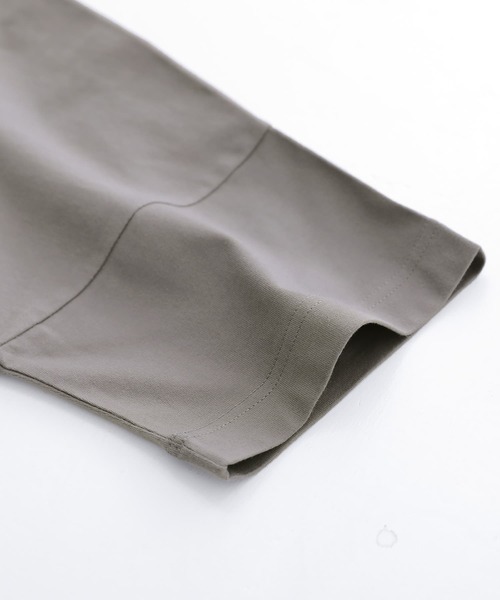 n'OrLABEL（ノアールレーベル）の「【機能素材】『ゆるっとUネックTシャツ』（Tシャツ/カットソー・レディース・モカ/ブルー/オフホワイト/ピンク/グリーン/ブラック/パープル/チャコール/オレンジ/ライトグリーン/ダークパープル・FREE）」の16枚目の写真