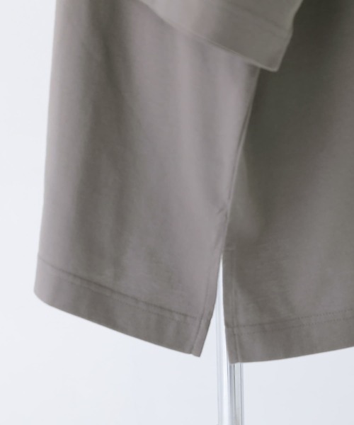 n'OrLABEL（ノアールレーベル）の「【機能素材】『ゆるっとUネックTシャツ』（Tシャツ/カットソー・レディース・モカ/ブルー/オフホワイト/ピンク/グリーン/ブラック/パープル/チャコール/オレンジ/ライトグリーン/ダークパープル・FREE）」の17枚目の写真