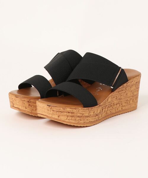 ITALIAN SHOEMAKERS(イタリアンシューメーカー)の「【ITALIAN SHOEMAKERS】厚底ミュールサンダル(922301)(サンダル・レディース・ベージュ/ネイビー/ブラック・38/35/36/37)」の2枚目の写真