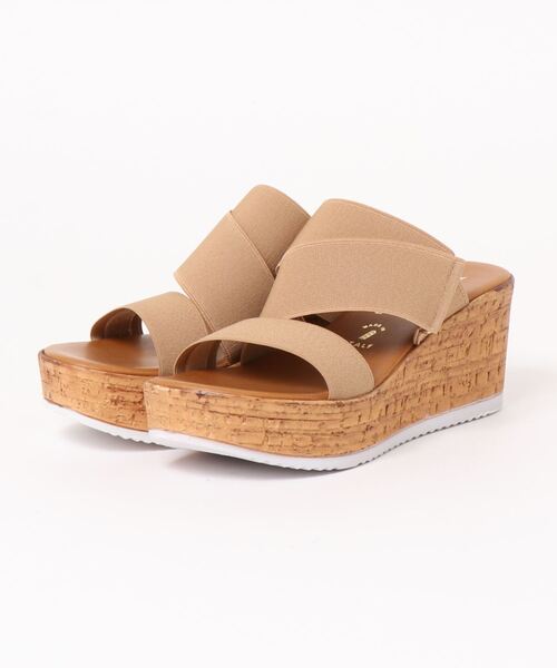 ITALIAN SHOEMAKERS(イタリアンシューメーカー)の「【ITALIAN SHOEMAKERS】厚底ミュールサンダル(922301)(サンダル・レディース・ベージュ/ネイビー/ブラック・38/35/36/37)」の6枚目の写真