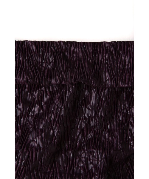 TORNADO MART(トルネードマート)の「【LADIES'】TORNADO MART∴プリーツ幾何エンボスキャミソール(キャミソール・レディース・ホワイト/パープル/ブラック・F)」の6枚目の写真