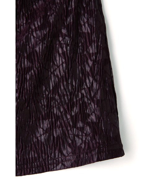 TORNADO MART(トルネードマート)の「【LADIES'】TORNADO MART∴プリーツ幾何エンボスキャミソール(キャミソール・レディース・ホワイト/パープル/ブラック・F)」の7枚目の写真