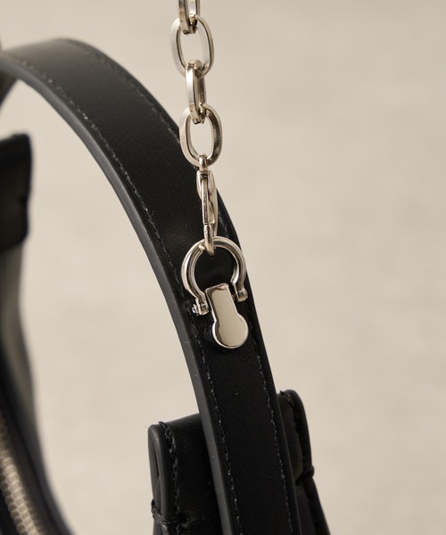 Lui's（ルイス）の「ワンハンドルムーンバッグ（ハンドバッグ・レディース・ブラック/ホワイト/グリーン系その他6・FREE）」の12枚目の写真