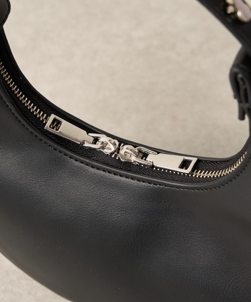 Lui's（ルイス）の「ワンハンドルムーンバッグ（ハンドバッグ・レディース・ブラック/ホワイト/グリーン系その他6・FREE）」の13枚目の写真