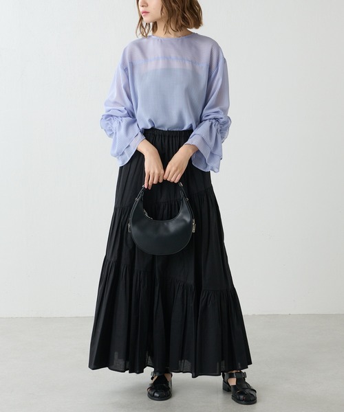 Lui's（ルイス）の「ワンハンドルムーンバッグ（ハンドバッグ・レディース・ブラック/ホワイト/グリーン系その他6・FREE）」の17枚目の写真