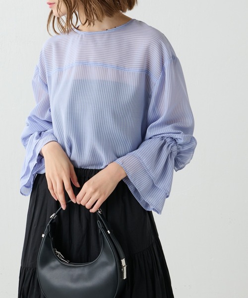 Lui's（ルイス）の「ワンハンドルムーンバッグ（ハンドバッグ・レディース・ブラック/ホワイト/グリーン系その他6・FREE）」の16枚目の写真