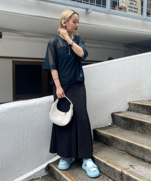 Lui's（ルイス）の「ワンハンドルムーンバッグ（ハンドバッグ・レディース・ブラック/ホワイト/グリーン系その他6・FREE）」の21枚目の写真