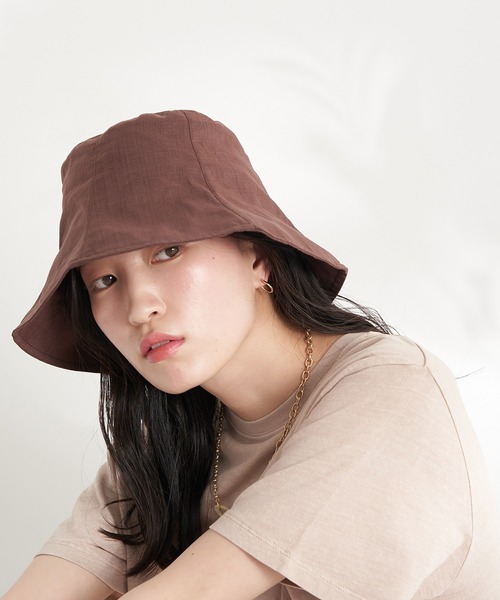 earth music&ecology（アースミュージックアンドエコロジー）の「チューリップハット（ハット・レディース・ブラック/ブラウン/グリーン・FREE）」の4枚目の写真