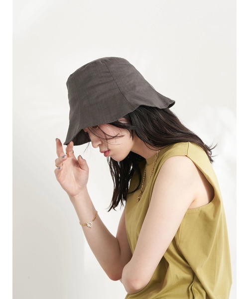 earth music&ecology（アースミュージックアンドエコロジー）の「チューリップハット（ハット・レディース・ブラック/ブラウン/グリーン・FREE）」の15枚目の写真