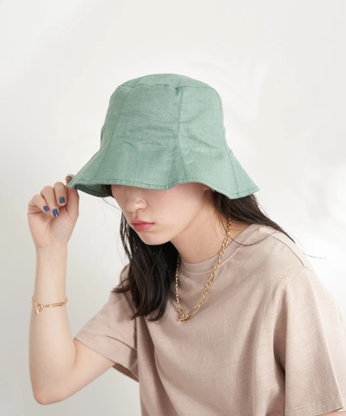 earth music&ecology（アースミュージックアンドエコロジー）の「チューリップハット（ハット・レディース・ブラック/ブラウン/グリーン・FREE）」の17枚目の写真