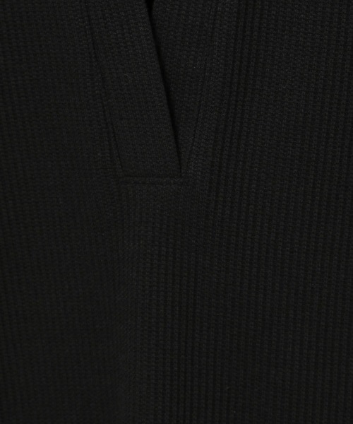PAGEBOY（ページボーイ）の「ワッフルVネックフレンチスリーブチュニック（Tシャツ/カットソー・レディース・ブラック/オフホワイト/チョコ・FREE）」の21枚目の写真