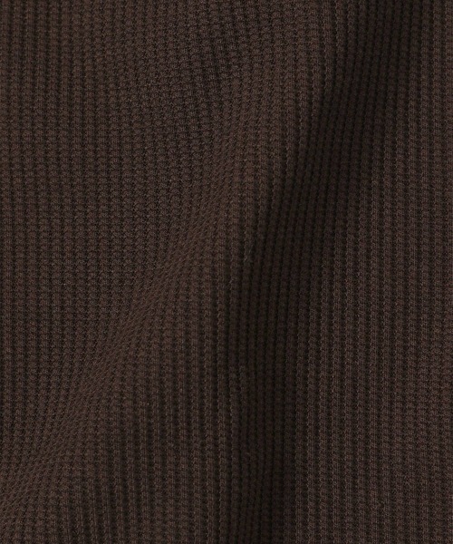 PAGEBOY（ページボーイ）の「ワッフルVネックフレンチスリーブチュニック（Tシャツ/カットソー・レディース・ブラック/オフホワイト/チョコ・FREE）」の18枚目の写真