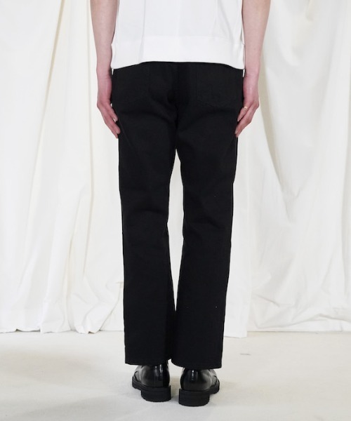 WhoWhat（フーワット）の「who what DENIM SLIM FLARE PANTS（デニムパンツ・メンズ・インディゴブルー/ブラック/White・M/S）」の15枚目の写真