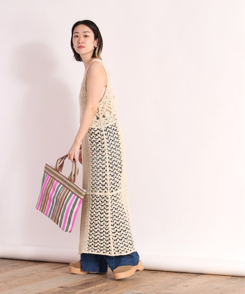 cepo（セポ）の「パッチワーククロシェワンピース　2WAY（ワンピース・レディース・オフホワイト/ブラック・M）」の20枚目の写真