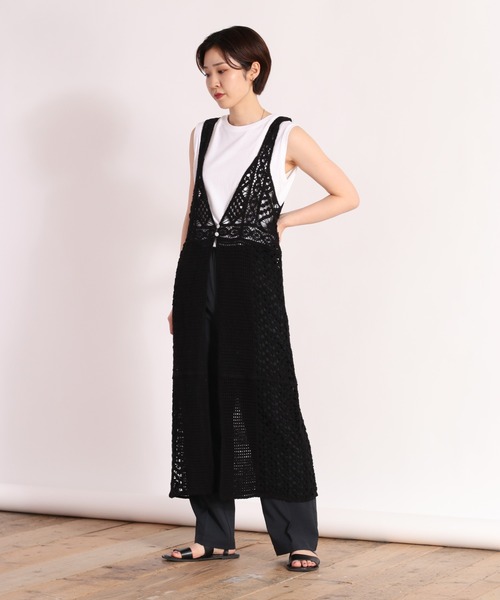 cepo（セポ）の「パッチワーククロシェワンピース　2WAY（ワンピース・レディース・オフホワイト/ブラック・M）」の14枚目の写真