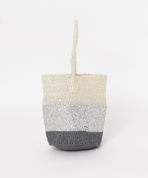 URBAN RESEARCH DOORS（アーバンリサーチドアーズ）の「アフリカンスクエア　スリーカラーズワンハンドルバッグ（ハンドバッグ・レディース・その他1・-）」の4枚目の写真