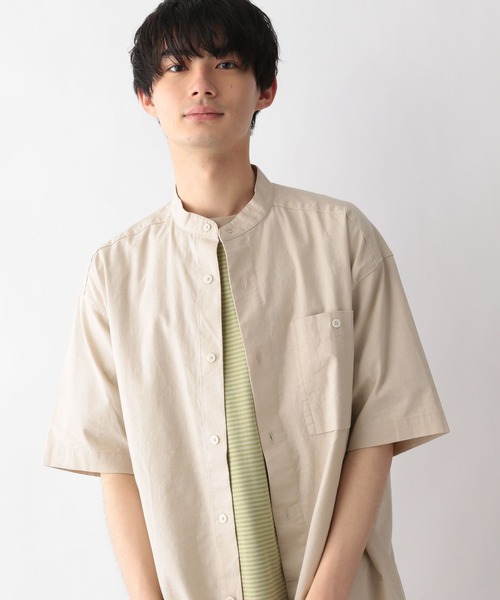 GLOBAL WORK(グローバルワーク)の「リネンミックスリラックスシャツ/275466(シャツ/ブラウス・メンズ・その他/カーキ/ダークブラウン/ホワイト系その他2・LARGE/MEDIUM)」の11枚目の写真